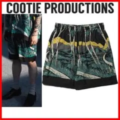ウール混・入手困難】COOTIE 2タック イージー ショーツ 黒 S Kj