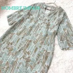 美品-NOMBRE IMPAIR幾何学模様 半袖 ワンピースのサムネイル