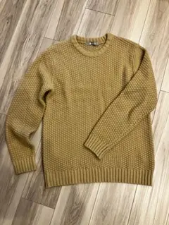 ナノユニバース nano・universe 　鹿の子クルーネックニットセーター