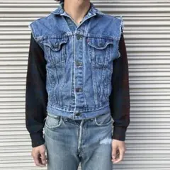 90s USA製 リーバイス Levis デニムベスト カーボーイ 5750