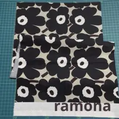 廃盤レア マリメッコ 生地 ミニウニッコ ベージュダークグレー2018秋冬限定