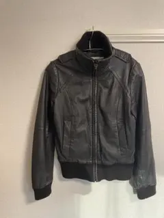 ZARA BASIC レザージャケット ブラウン