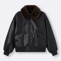 Sサイズ　ウォームパデッドフライトジャケット　黒のサムネイル