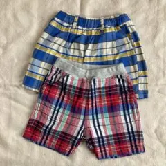 branshes combi mini ハーフパンツ 2枚セット 90cmのサムネイル