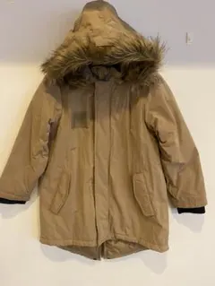 BRANSHES フード付きベージュジャケット130㎝