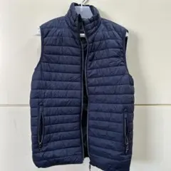 ZARA ネイビー ダウンベスト