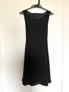 TO b by agnès b. ブラックノースリーブワンピース 36