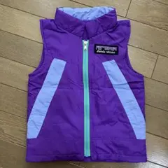 【110サイズ】Junk store 紫色 ダウンベスト 子ども服 BREEZE
