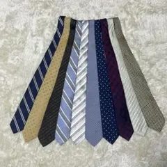 ブランドネクタイ　10本セット　エルメス　ロエベ　ヴェルサーチ　ドミニクフランス ブランドネクタイ 10本セット エルメス ロエベ ヴェルサーチ ドミニク