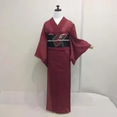 kazu様専用 正絹 紗 小紋夏着物 縞模様 透け感 裄64cm 着物単品 - メルカリ