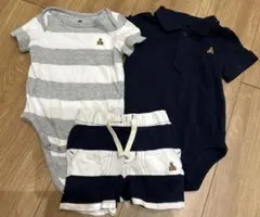 Baby GAP 半袖ロンパース ハーフパンツ 6-12m
