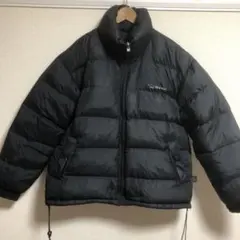 肉厚Bear USA ベアー リバーシブル デカロゴ 刺繍ロゴ ダウンジャケット