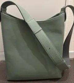 LIB（ビジネスレザーファクトリー） ショルダーバッグ ミントグレー