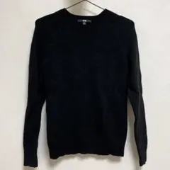 UNICLOカシミヤクルーネックセーター 黒