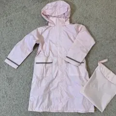 レインコート　キッズ　ランドセル対応　120 ピンク　②