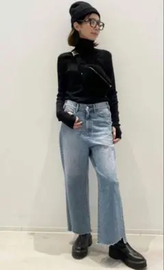 L'Appartement◆cropped wide denim◆26のサムネイル