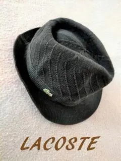 LACOSTE ラコステ ストローハット 黒 58cmのサムネイル