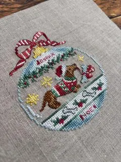 クロスステッチ 完成品 カルトナージュ ヴェロニク・アンジャンジェ クリスマス