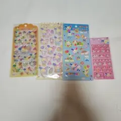 サンリオ　ウサハナ　タイルシール　ぷくぷくシール　ドロップジェリーシール
