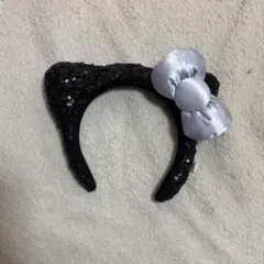 カチューシャ　キティーちゃん　usj 黒　キラキラ