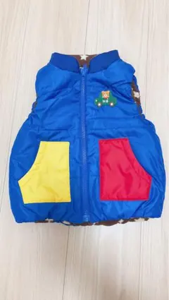 ホットビスケッツ ダウンベスト　リバーシブル新品未使用 ミキハウス男の子女の子