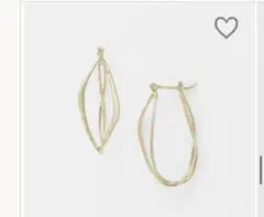 agete K10 フープピアス