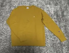 Champion クルーネック スウェット マスタード M
