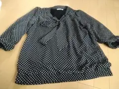 PROPORTION ドット柄 チュニック　リボン付き　タイ　 サイズ2