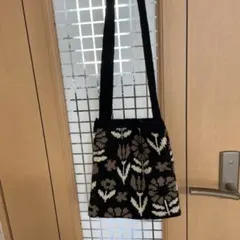 sm2 ニットショルダーバッグ