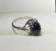 ブラックオニキス/ シルバー リング
