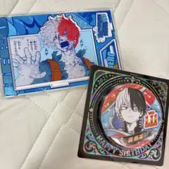 僕のヒーローアカデミア　バースデイ　缶バッジ　名場面ジオラマフィギュア　轟焦凍