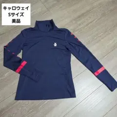 キャロウェイ　ネイビー タートルネックシャツ クマ刺繍　S