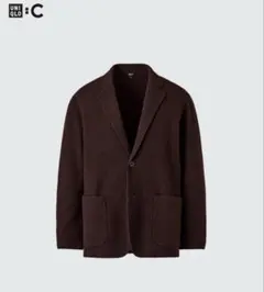 UNIQLOU ウールブレンドセットアップ Sサイズ/70サイズ ブラウン 