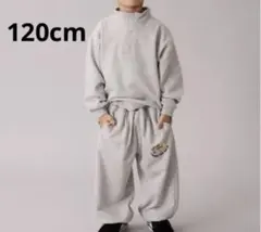 グレー スウェットシャツ＆パンツセット