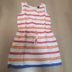 GapKids ストライプ ノースリーブワンピース 110cm