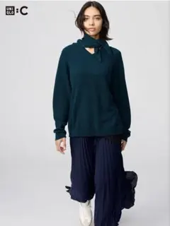 UNIQLO：C カシミヤリラックスVネックセーター M