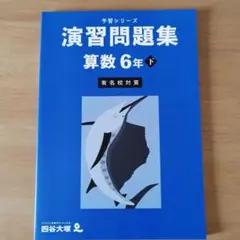 予習シリーズ 演習問題集 算数 6年下 有名校対策 四谷大塚