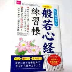 心が落ち着く 般若心経 練習帳 写経用紙つき