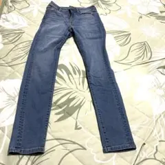 レディース スキニーデニムパンツ ブルーのサムネイル