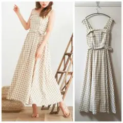 Darich/ダーリッチ ギンガムチェックライダースワンピース