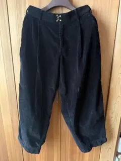 kolor ワイドコーデュロイパンツ ブラック サイズ2