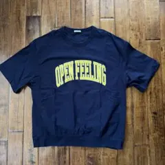 GU OPEN FEELING ロゴTシャツ ネイビー Lサイズ