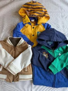 お得ベビーアウター3点セット80 ラルフ コムサ