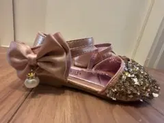 ビジュー付きフォーマルシューズ ピンク