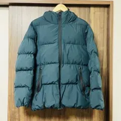 GU ダウンジャケット フード付き ダークグリーン