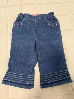 【美品】familiar ファミリア デニムパンツ 90