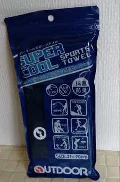 OUTDOOR SUPER COOL SPORTS TOWEL ネイビーのサムネイル