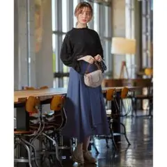 Feroux　フェルゥ【洗える】Classilyラップデニム スカート　Ｍのサムネイル