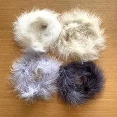 フェザーコード　40㎝ 4色セット　リアルフェザー　マラボー