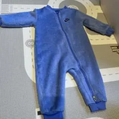 Nike フリースロンパース 青